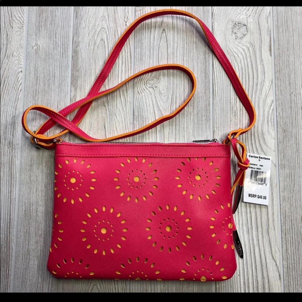 Carlos Santana Purse Bnwt Hot Pink Crossbody